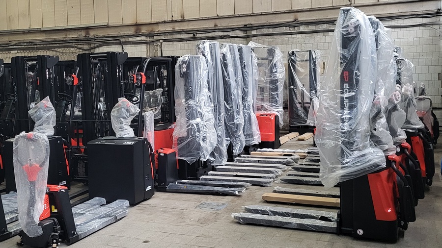 Тест-драйв складской техники на нашем складе в Обнинске