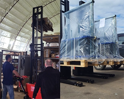 Тест-драйв складской техники на нашем складе в Обнинске